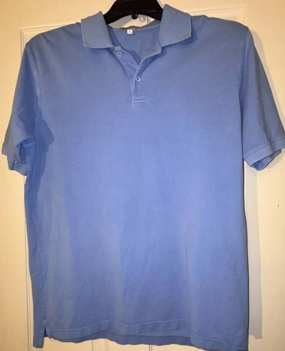 Peter Millar Polo Shirt Size M Blue Cotton Pique Crown Logo